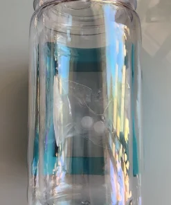 16oz Glass Can With Bamboo Lid
